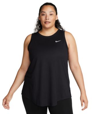 Nike - Plus Size Racerback Curved-Hem Tank Top