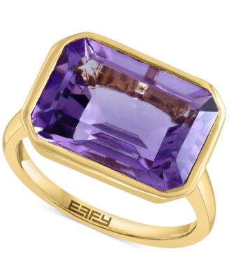 EFFY Collection - Pink Amethyst Bezel Statement Ring (7-1/8 ct. t.w.) in 14k Gold