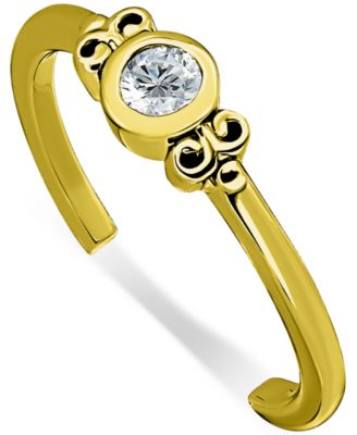 Giani Bernini - Cubic Zirconia Bezel Fancy Toe Ring