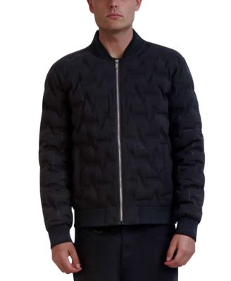 Karl Lagerfeld - Men's Heat-Sealed Quilted Bomber Jacket