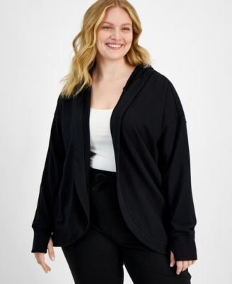 ID Ideology - Plus Size Hooded Comfort Flow Cardigan