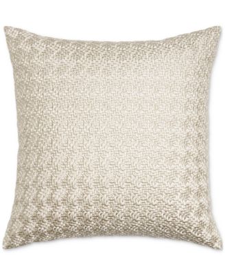 Hotel Collection - Textured Embroidery Decorative Pillow, 20" x 20"