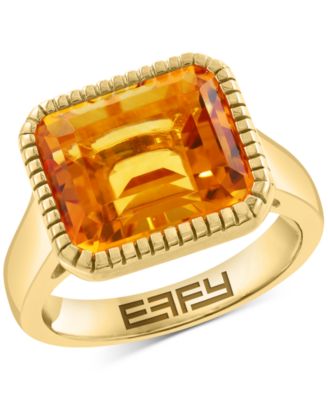 EFFY Collection - Citrine Ring (5-5/8 ct. t.w.) in 14k Gold over Silver