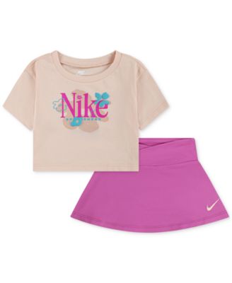 Nike - Baby Girls Wild Flower T-Shirt & Dri-FIT Scooter, 2 Piece Set