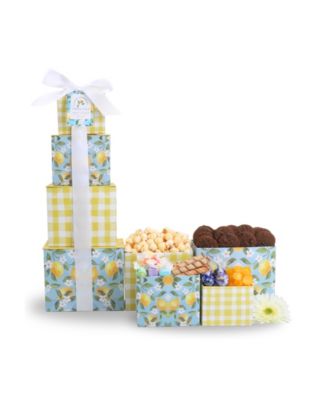 Alder Creek Gift Baskets - Sweet Sunshine Tower, 10 Pieces