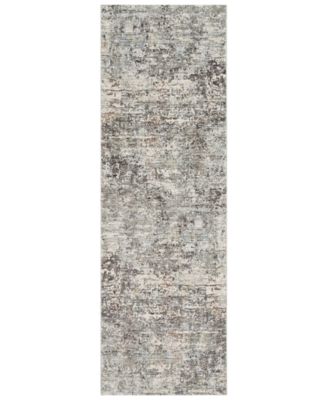 Livabliss - Presidential PDT-2304 Medium Gray 3'3" x 10' Runner Area Rug