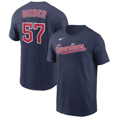Nike - Men's Cleveland Guardians Player Name & Number T-Shirt - Shane Bieber