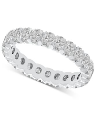 Macy's - Diamond Oval-Cut Eternity Band (2 ct. t.w.) in 14k Gold (Also in Platinum)