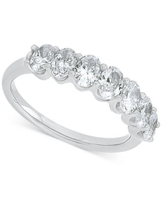 Macy's - Diamond Oval Seven Stone Band (1-1/2 ct. t.w.) in 14k Gold