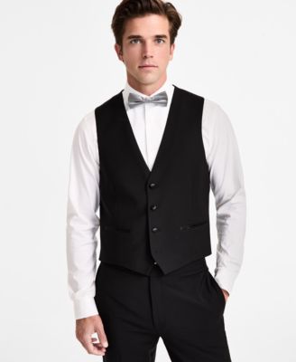Calvin Klein - Men's Slim-Fit Wool-Blend Tuxedo Vest