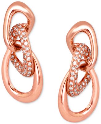 Le Vian - Vanilla Diamond (1/2 ct. t.w.) Link Drop Earrings in 14k Strawberry Gold
