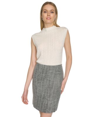 Calvin Klein - Petite A-Line Side-Zip Skirt