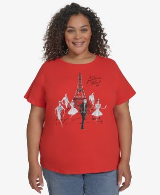 KARL LAGERFELD PARIS - Plus Size Karl Sketch Girl Tee