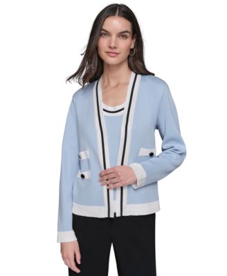 KARL LAGERFELD PARIS - Women's Open-Front Cardigan