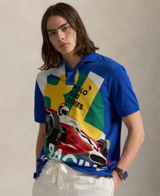 Polo Ralph Lauren - Men's Classic-Fit Mesh Graphic Polo Shirt