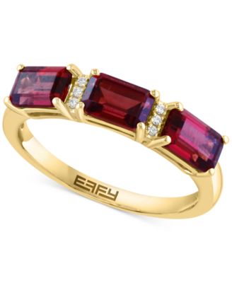 EFFY Collection - Garnet (2-1/3 ct. t.w.) & Diamond Accent Ring in 14k Yellow Gold
