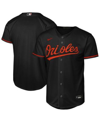 Nike - Big Boys and Girls Black Baltimore Orioles Alternate Replica 2.0 Jersey