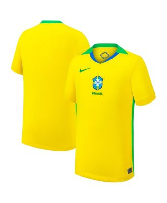 Nike - Big Boys and Girls Yellow Brazil Women's National Team 2025/26 Home Replica Jersey