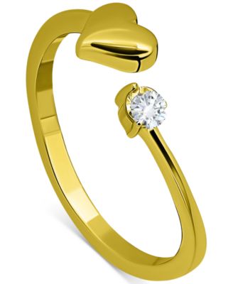 Giani Bernini - Cubic Zirconia Heart Bypass Toe Ring