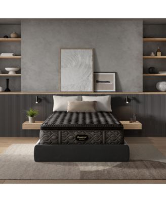 Beautyrest - Black Series One 14.75" Medium Pillowtop Mattress Set - Queen Split
