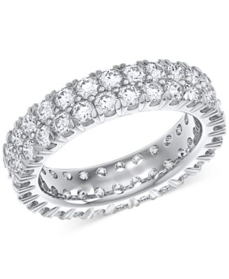 Macy's - Diamond Eternity Ring (3 ct. t.w.) in Platinum, 14k White Gold, 14k Gold, or 14k Rose Gold