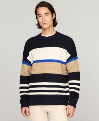 Tommy Hilfiger - Men's Colorblocked Stripe Sweater