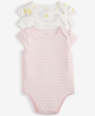 First Impressions - Baby Pointelle Bodysuits, Pack of 3