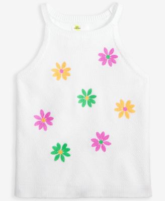 Epic Threads - Big Girls Embroidered Flowers Tank Top