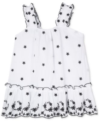 Rare Editions - Baby Girls Ruffled Eyelet Dress