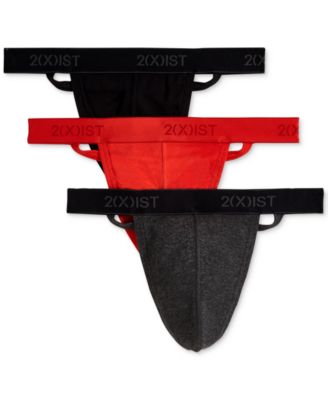 2(x)ist - Men's 3-Pk. Cotton Essential Y-Back Thongs