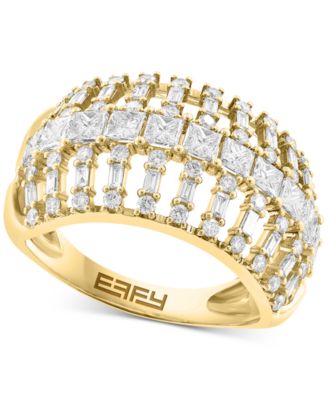 EFFY Collection - Diamond Multi-Cut Openwork Statement Ring (1-1/2  ct. t.w.) in 14k Gold