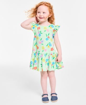 Epic Threads - Toddler Girls Floral-Print Peplum Dress