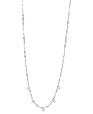 Grown With Love - Lab Grown Diamond Dangle 20" Statement Necklace (6 ct. t.w.) in 14k White Gold