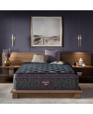 Beautyrest - World Class Level Three 16" Plush Pillow Top Mattress Set - California King