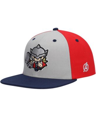 Lids - Big Boys and Girls Gray Thor Chibi Glow-in-the-Dark Snapback Hat