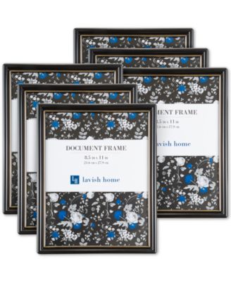 Trademark Global - 6-Pc. 8.5" x 11" Document Picture Frame Wall Gallery Set