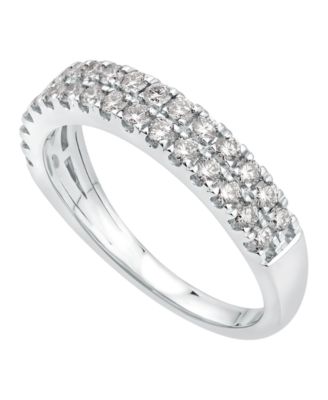 Macy's - Certified Diamond Multi-Row Band 3/4 ct. t.w. in 14k White Gold