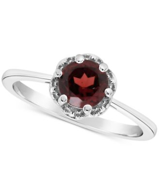 Macy's - Amethyst Six Prong Ring (3/4 ct. t.w.) in Sterling Silver (Also in Citrine, Rhodolite Garnet, Peridot, Blue Topaz, & White Topaz)