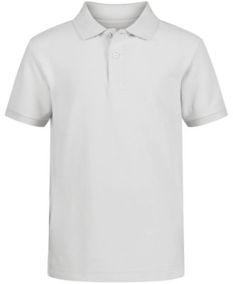 Nautica - Little Boys Stretch White Double Piqu&eacute; Polo