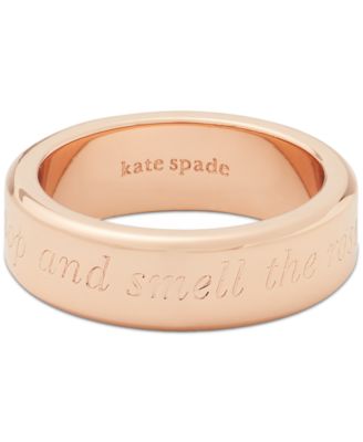 kate spade new york - Engraved Idiom Script Band Ring