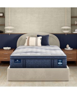 Serta - iComfortPro Buckingham 16" Latex Foam Plush Pillow Top Mattress Set - Queen Split