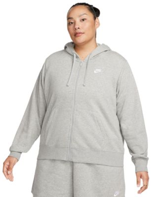 Nike - Plus Size Sportswear Club Fleece Full-Zip Hoodie
