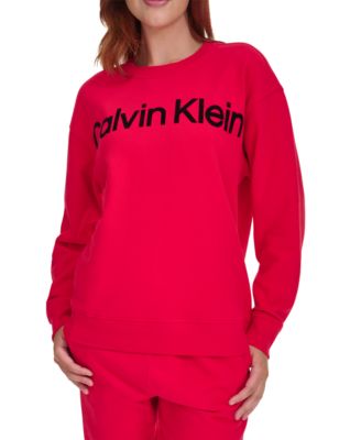Calvin Klein - Women's Logo Graphic Dropped-Shoulder Sweatshirt