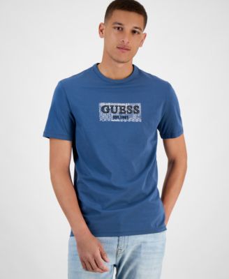 GUESS - Men's Slim Fit Short Sleeve Crewneck Logo T-Shirt