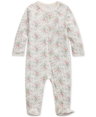 Polo Ralph Lauren - Baby Cotton Floral Footed Coverall