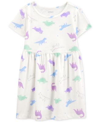 Carter's - Toddler Girls Dinosaur-Print Dress