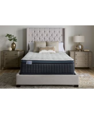 Charter Club by Sealy - Blissful Bay 15.5" Plush Pillow Top Mattress Set - Queen Split