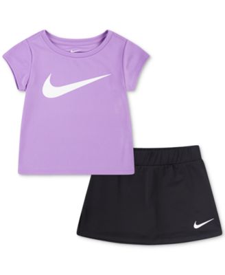 Nike - Toddler Girls Short-Sleeve T-Shirt & Scooter Skort, 2 Piece Set