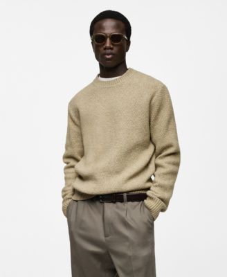 MANGO - Men's Structured Knitted Sweater