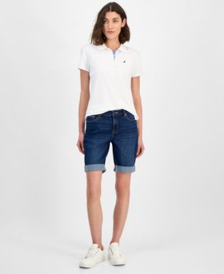 Nautica Jeans - Women's 9" Cuffed Denim Shorts